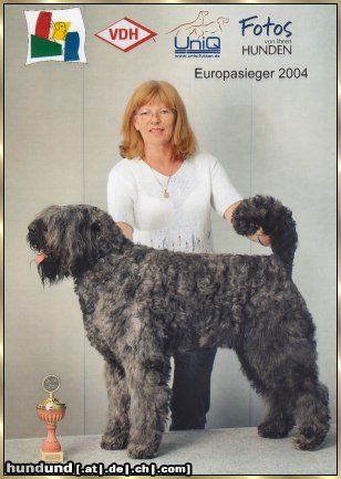 Bouvier des Flandres Lennox Damon v. Bouvier Topline, Weltjugendsieger, Bundesjugendsieger, Luxembourg Jugend Champion, Europasieger 2004