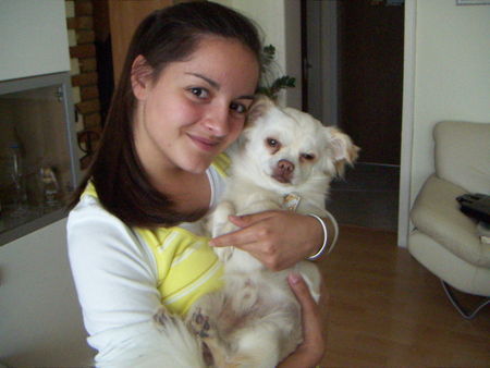 Chihuahua langhaariger Schlag My baby and I...