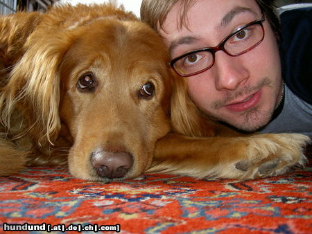 Golden Retriever Tom (12 Jahre) und ich