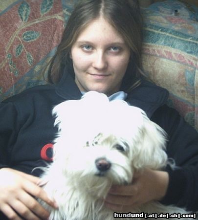 Malteser ich (Desiree) mit meinen Hund Tobi