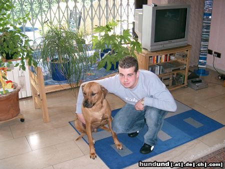 Rhodesian Ridgeback Ben und Herrchen