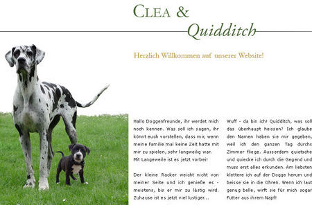 Staffordshire Bullterrier Hallo. Quidditch der Staffi und Clea das Dogge laden euch herzlich ein. Besucht uns doch mal unter www.clea-quidditch.at.tf.