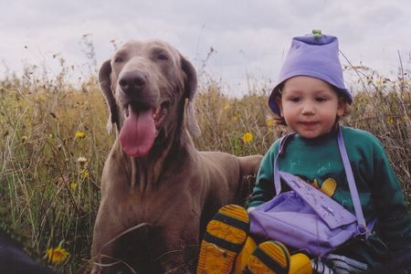 Weimaraner Julia mit Urka